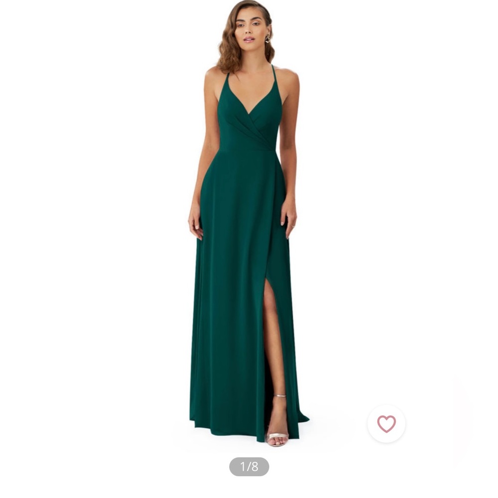 Azazie Davis Bridesmaid Dress - Pine